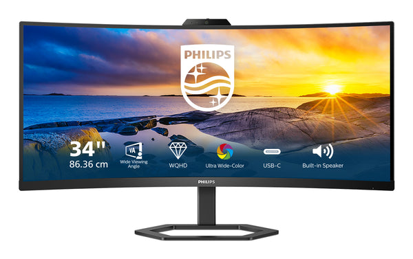 Philips 5000 series 34E1C5600HE/00 écran plat de PC 86,4 cm (34") 3440 x 1440 pixels 4K Ultra HD LED Noir