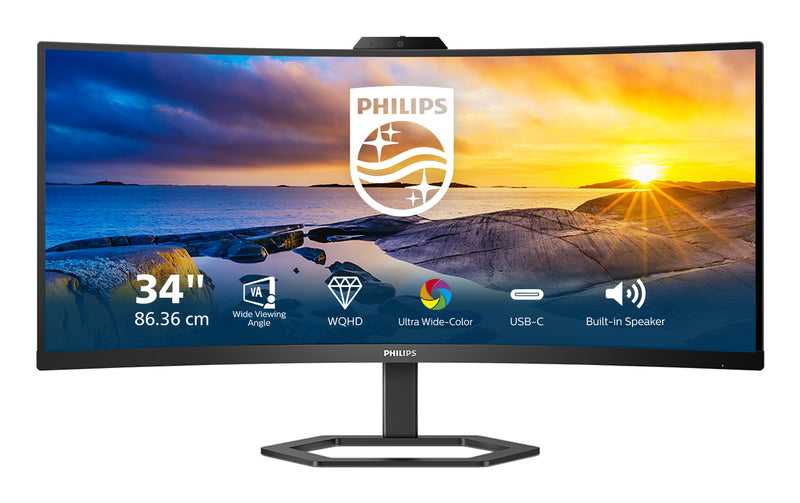 Philips 5000 series 34E1C5600HE/00 écran plat de PC 86,4 cm (34") 3440 x 1440 pixels 4K Ultra HD LED Noir