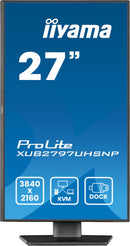 iiyama ProLite XUB2797UHSNP-B1 écran plat de PC 68,6 cm (27") 3840 x 2160 pixels 4K Ultra HD LED Noir