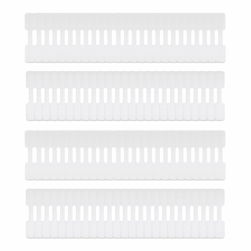 StarTech.com Étiquette pour Câble de 9 cm, Paquet de 100, Blanches, Étiquette de Repérage pour Câble avec Crochets, Étiquettes de Cordon Inscriptibles pour Gestion des Câbles, Étiquettes d'Identification de Câbles