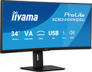 iiyama ProLite XCB3494WQSU-B1 écran plat de PC 86,4 cm (34") 3440 x 1440 pixels UltraWide Quad HD LED Noir