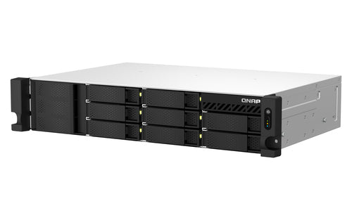 QNAP TS-864EU-RP-8G NAS Rack storage server (2 U) Intel® Celeron® N5095 8 GB DDR4 0 TB QNAP Turbo System Black