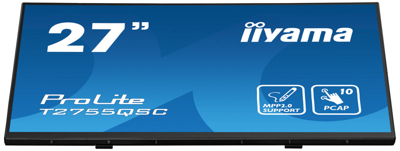 iiyama ProLite T2755QSC-B1 écran plat de PC 68,6 cm (27") 2560 x 1440 pixels Quad HD LCD Écran tactile Noir