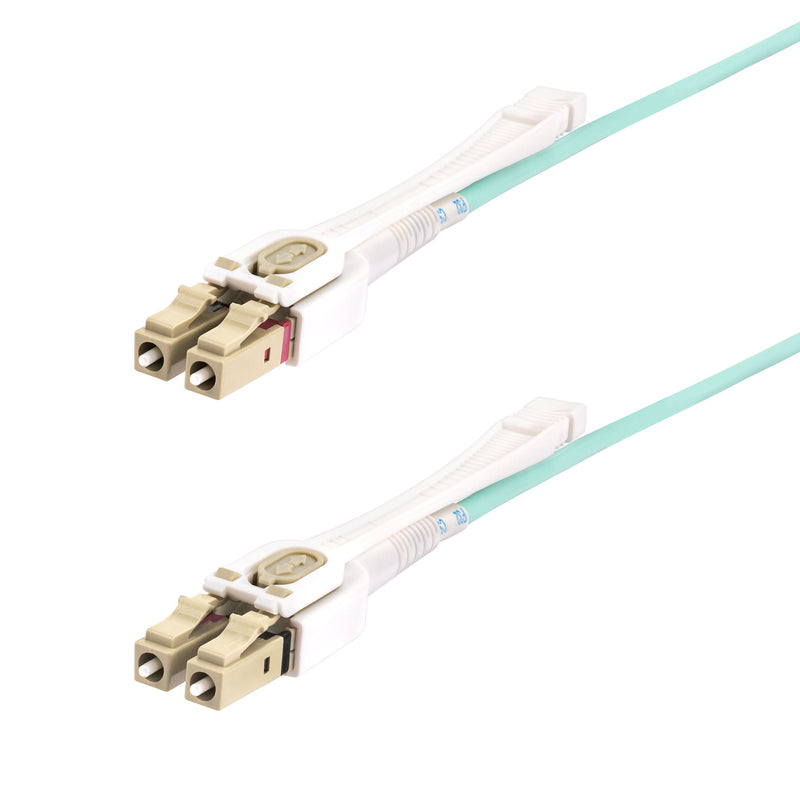 StarTech.com Câble Fibre Optique Multimode LC à LC (UPC) OM4 de 5m avec Languettes Push-Pull, 50/125µm, Réseaux 100G, Insensible à la Courbure, Faible Perte d'Insertion, Cordon de Raccordement Fibre LSZH