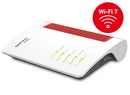 Box FRITZ! 6670 Cable Edition International routeur sans fil 2.5 Gigabit Ethernet Bi-bande (2,4 GHz / 5 GHz) Rouge, Blanc