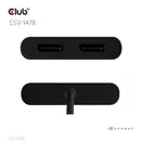 CLUB3D CSV-1478 répartiteur vidéo USB Type-C 2x DisplayPort