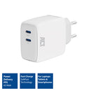 ACT AC2165 chargeur d'appareils mobiles Universel Blanc Secteur Charge rapide Auto