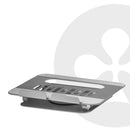 CLUB3D Support réglable en aluminium pour ordinateur portable avec hub USB-C®