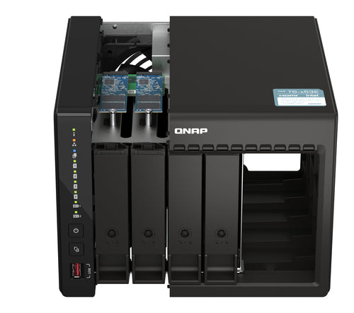 QNAP TS-453E NAS Tower Intel® Celeron® J6412 8 Go 0 To QNAP QTS Noir