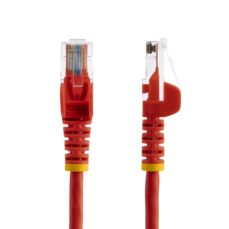 StarTech.com Câble réseau Cat5e UTP sans crochet de 1 m - Cordon Ethernet RJ45 anti-accroc - M/M - Rouge