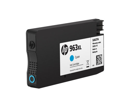 HP 963XL Cartouche d'encre cyan authentique, grande capacité