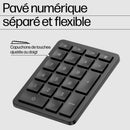 HP 965 BLK ERGONOMIC WL KBD Draadloos RF + Bluetooth-toetsenbord Zwart