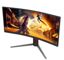 AOC G4 CU34G4 écran plat de PC 86,4 cm (34") 3440 x 1440 pixels Wide Quad HD LED Noir, Rouge