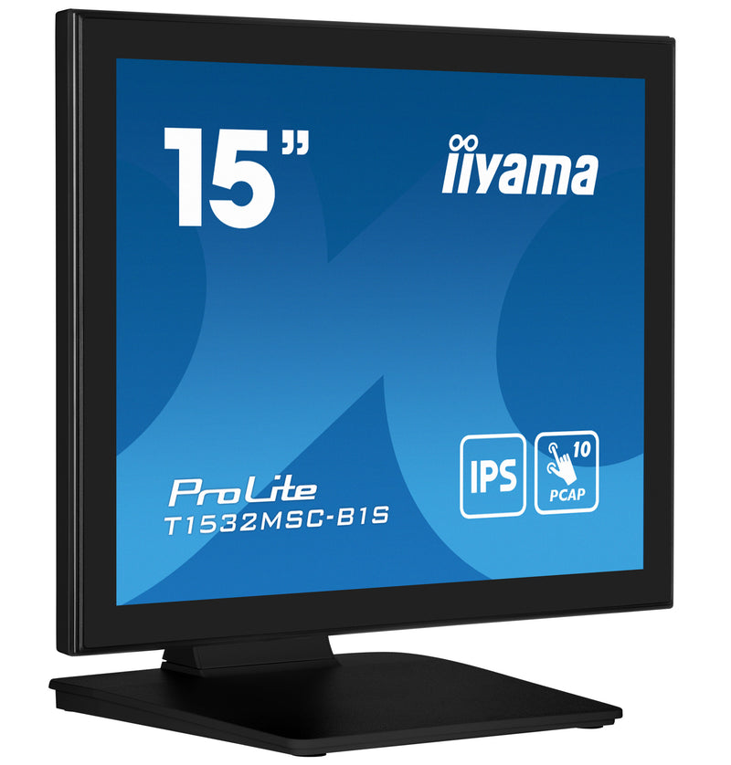 iiyama ProLite T1532MSC-B1S écran plat de PC 38,1 cm (15") 1024 x 768 pixels XGA LCD Écran tactile Noir