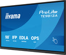 iiyama TE9813A-B1AG Écran d'affichage dynamique Écran plat interactif 2,48 m (97.5") Wifi 450 cd/m² 4K Ultra HD Noir Écran tactile Intégré dans le processeur Android 18/7