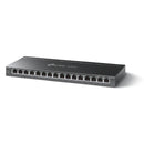 TP-Link TL-SG116P commutateur réseau Non-géré Gigabit Ethernet (10/100/1000) Connexion Ethernet, supportant l'alimentation via ce port (PoE) Noir