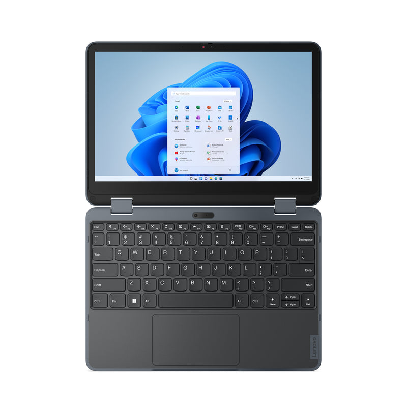 Lenovo 300w Yoga Gen 4 Intel® N N100 Hybrid (2-in-1) 29.5 cm (11.6") HD Touchscreen 4 GB LPDDR5-SDRAM 128 GB SSD Wi-Fi 6 (802.11ax) Windows 11 Pro Academic Belgian Gray