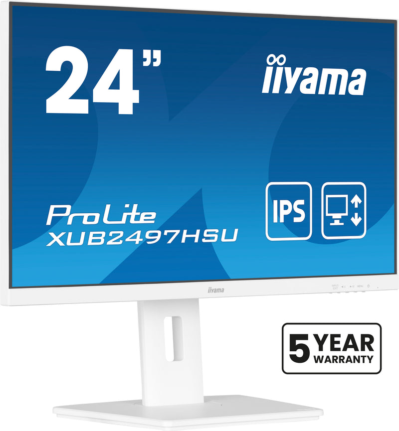 iiyama ProLite XUB2497HSU-W2 platte PC-monitor 60,5 cm (23,8") 1920 x 1080 pixels Full HD LED Wit