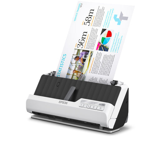Epson DS-C490 Chargeur automatique de documents + Scanner à feuille 600 x 600 DPI A4 Noir, Blanc