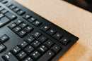 CHERRY KW 3000 clavier Universel RF sans fil QWERTY US International Noir