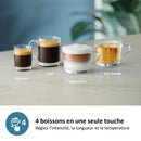 Philips Série 2300 SilentBrew Noir / Gris perle EP2334/10 Machine expresso broyeur, 4 boissons carafe LatteGo