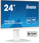 iiyama ProLite XUB2497HSN-W2 écran plat de PC 60,5 cm (23.8") 1920 x 1080 pixels Full HD LED Blanc