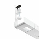 StarTech.com Goulotte Passe Câble Bureau, Organiseur de Câbles Ajustable en Longueur, Installation à Pinces, Aucun Perçage Nécessaire, Support Multiprise, Blanc