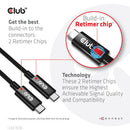CLUB3D CAC-1578 câble USB USB4 Gen 3x2 2 m USB C Noir