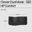 HP 685 CFT DUAL-MODE KB/MSE COMBO clavier Souris incluse Bureau RF sans fil + Bluetooth Noir