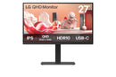 LG 27BA75QB-B.AEU écran plat de PC 68,6 cm (27") 2560 x 1440 pixels Wide Quad HD LED Noir