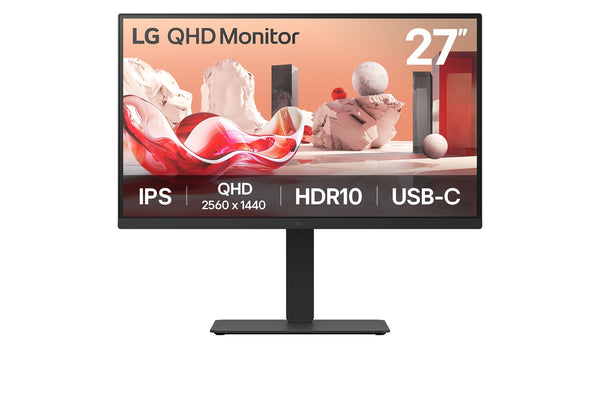 LG 27BA75QB-B.AEU écran plat de PC 68,6 cm (27") 2560 x 1440 pixels Wide Quad HD LED Noir