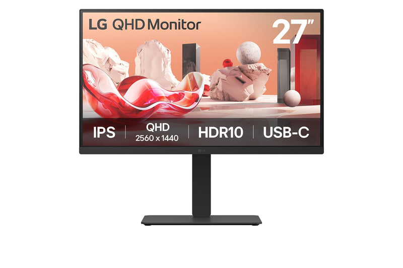LG 27BA75QB-B.AEU écran plat de PC 68,6 cm (27") 2560 x 1440 pixels Wide Quad HD LED Noir