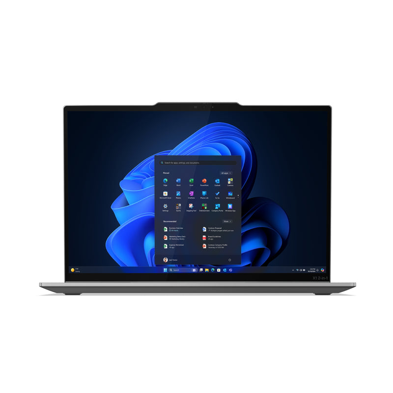 Lenovo ThinkPad X1 2-in-1 Gen 10 Aura Edition Copilot+ PC Intel Core Ultra 7 258V Hybride (2-en-1) 35,6 cm (14") Écran tactile 2.8K 32 Go LPDDR5x-SDRAM 1 To SSD Wi-Fi 7 (802.11be) Windows 11 Pro Belge Gris