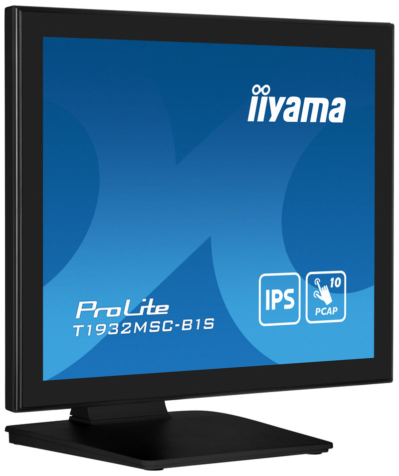 iiyama ProLite T1932MSC-B1S 48,3 cm (19") PC Flat Panel Monitor 1280 x 1024 pixels Full HD LED Touchscreen Tafelmodel Zwart