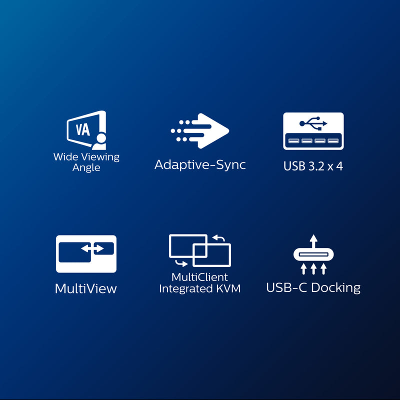 Philips B Line 346B1C/00 PC flat screen 86.4 cm (34") 3440 x 1440 pixels Quad HD LCD Black