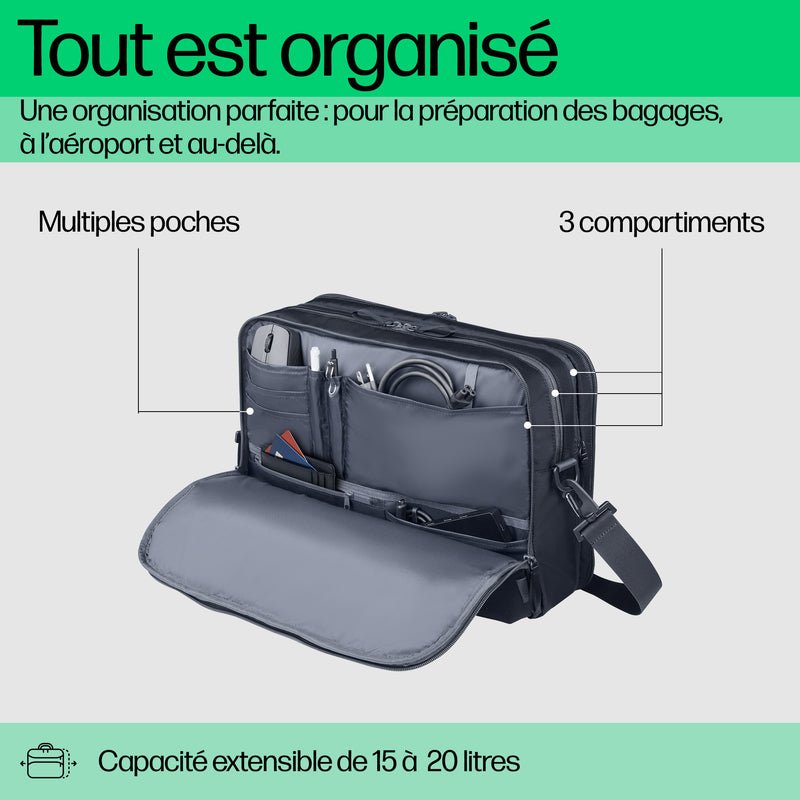 HP Sac pour ordinateur portable Travel Plus 15 litres 14 pouces