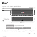 CLUB3D CSV-1565 station d'accueil USB 3.2 Gen 1 (3.1 Gen 1) Type-C Noir