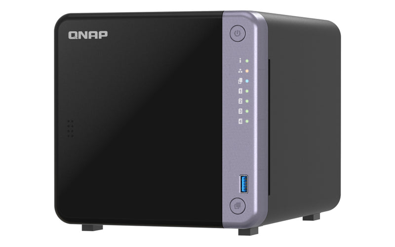 QNAP TS-432X-4G opslagserver NAS Tower Alpine Alpine AL-524 4 GB DDR4 QNAP QTS Zwart