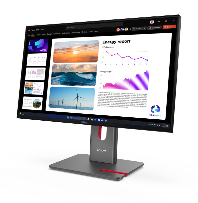 Lenovo ThinkVision P24Q-40 LED display 60.5 cm (23.8") 2560 x 1440 pixels Quad HD LCD Black