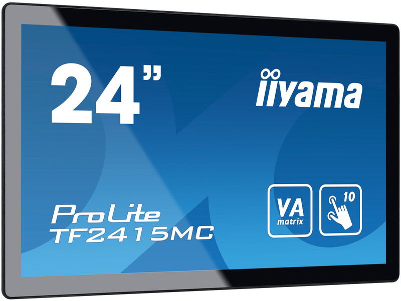 iiyama ProLite TF2415MC-B2 23,8" (60,5 cm) PC-flatpanelmonitor, 1920 x 1080 pixels Full HD LED-touchscreen, geschikt voor meerdere gebruikers, zwart