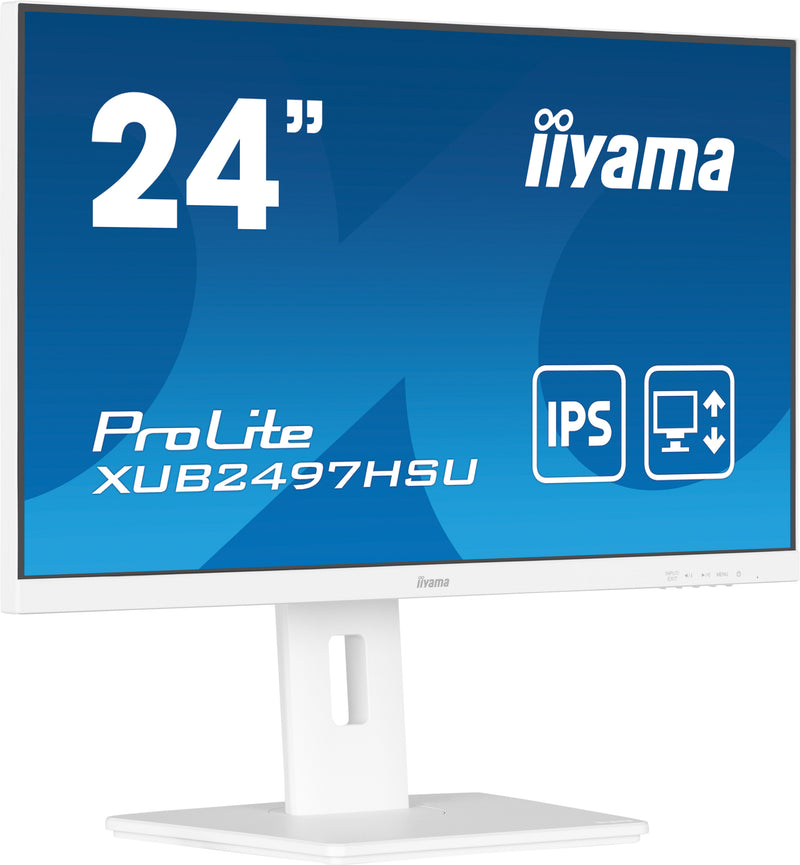 iiyama ProLite XUB2497HSU-W2 platte PC-monitor 60,5 cm (23,8") 1920 x 1080 pixels Full HD LED Wit
