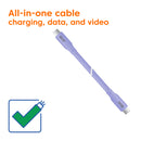 CLUB3D CAC-3004 câble USB USB4 Gen 2x2 2 m USB C Violet