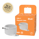 CLUB3D CLUB 3D USB-C Magnetic-Coil Cable White câble USB 2 m USB C Blanc