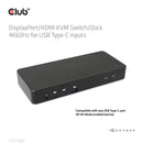 CLUB3D CSV-1585 commutateur écran, clavier et souris Noir