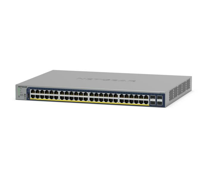 NETGEAR GS728TP Géré L2/L3/L4 Gigabit Ethernet (10/100/1000) Connexion Ethernet, supportant l'alimentation via ce port (PoE) Gris