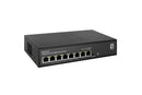 LevelOne GES-2208 Managed L2 Gigabit Ethernet (10/100/1000) Network Switch, Black