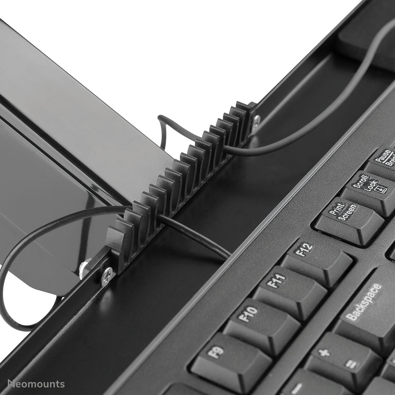 Neomounts WL90-325BL1 Station de travail assis-debout - mural - 17-32" - ressort à gaz