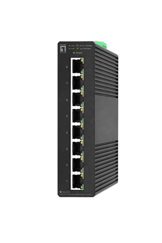 LevelOne IGS-2108 Gigabit Ethernet (10/100/1000) Managed L2 Network Switch Black