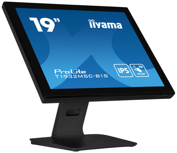 iiyama ProLite T1932MSC-B1S 48,3 cm (19") PC Flat Panel Monitor 1280 x 1024 pixels Full HD LED Touchscreen Tafelmodel Zwart