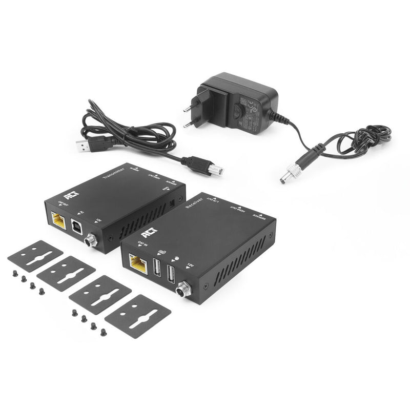 ACT Extender KVM 4K HDMI 2.0 sur CAT6A jusqu'à 70 mètres